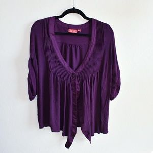 Purple Boho Elle Blouse
